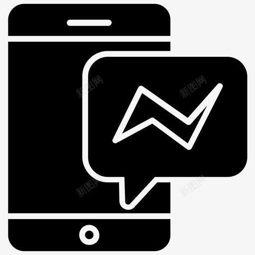 信使移动通信网络和通信字形图标svg_新图网 https://ixintu.com 信使 移动通信 网络和通信字形图标