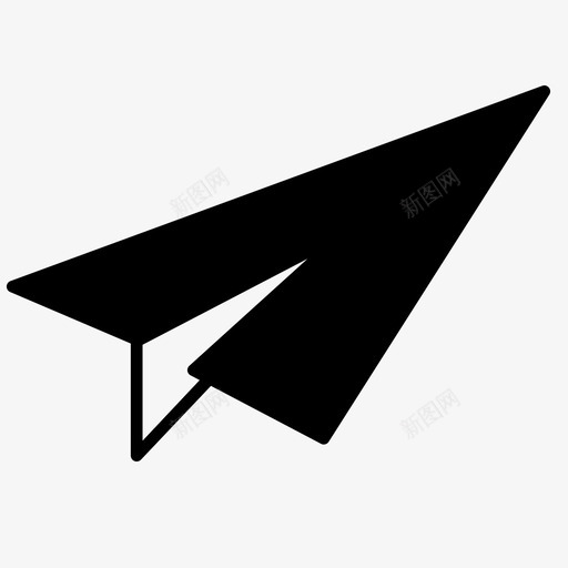 纸飞机飞行发送图标svg_新图网 https://ixintu.com 办公桌字形集 发送 纸飞机 飞行