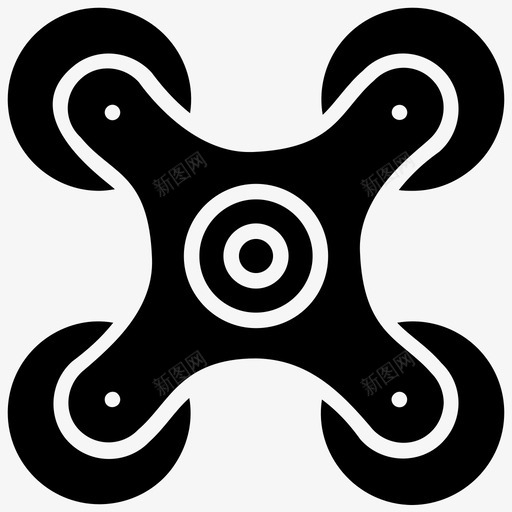 无人机技术多旋翼直升机四旋翼机图标svg_新图网 https://ixintu.com 人工智能字形图标 四旋翼机 四旋翼直升机 多旋翼直升机 无人机技术