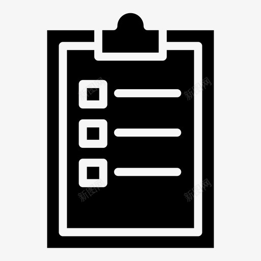 剪贴板评估检查表图标svg_新图网 https://ixintu.com 健身 剪贴板 检查表 笔记 评估