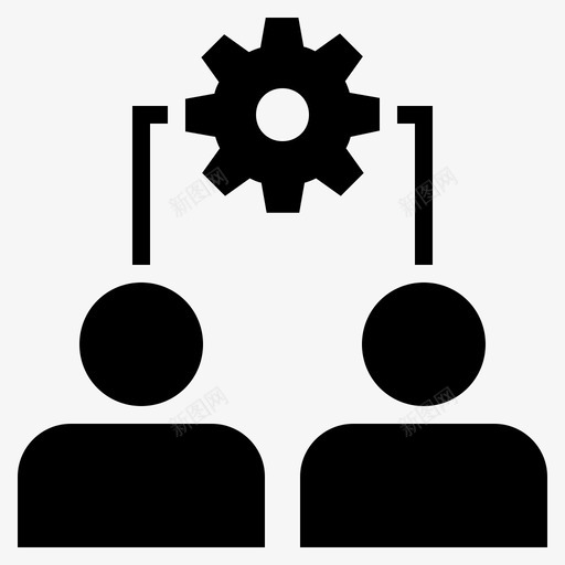 管理同事人事图标svg_新图网 https://ixintu.com 人事 同事 团队合作 管理