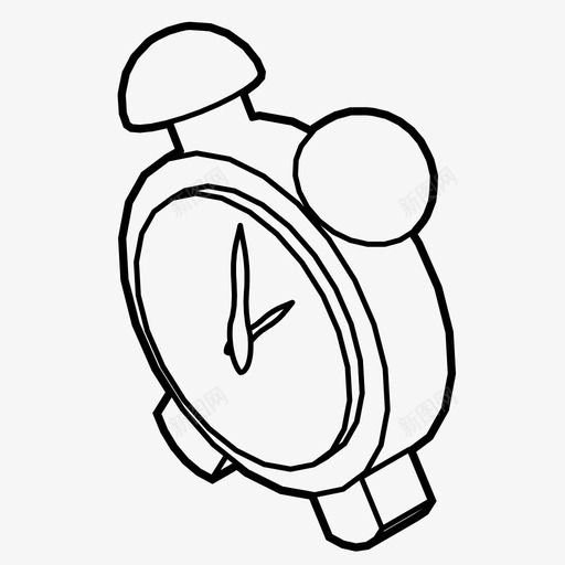 闹钟小时时间图标svg_新图网 https://ixintu.com 小时 手表 时间 起床 闹钟