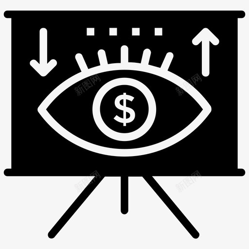 营销愿景商业愿景营销策略图标svg_新图网 https://ixintu.com 会计字形图标 使命营销 商业愿景 投影板 演示 营销愿景 营销策略