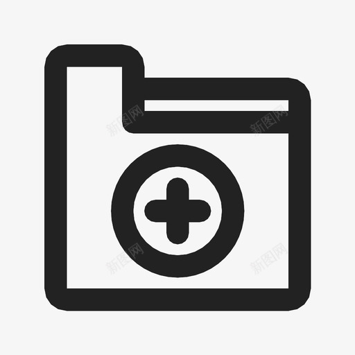 新建文件夹添加数据存储图标svg_新图网 https://ixintu.com 数据存储 文件 新建文件夹 添加