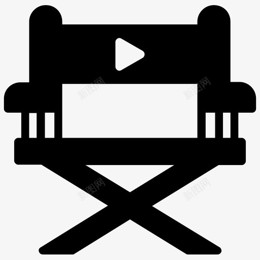 导演椅影院椅导演座图标svg_新图网 https://ixintu.com 家具 导演座 导演椅 影院椅 电影导演座 视频制作雕文图标