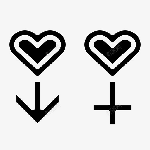 性别爱情男人图标svg_新图网 https://ixintu.com 女人 性别 爱情 爱情坚实 男人