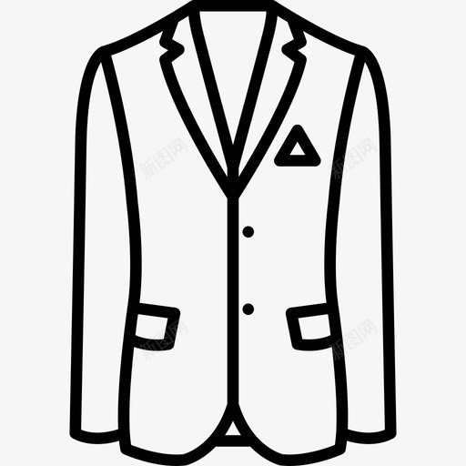 牛津波浪小西装时尚漂亮的衣服图标svg_新图网 https://ixintu.com 时尚 漂亮的衣服 牛津波浪小西装
