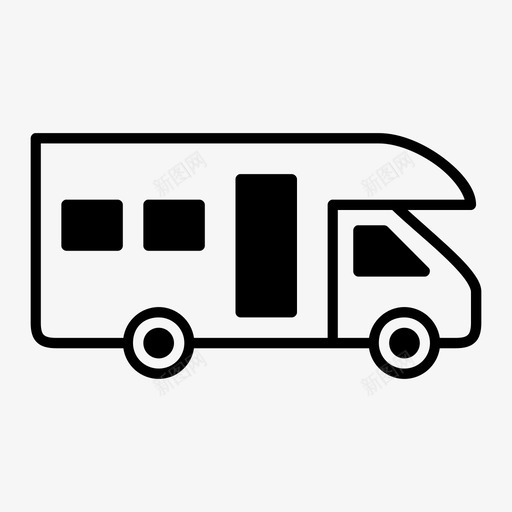 厢式货车汽车司机图标svg_新图网 https://ixintu.com 厢式货车 司机 房车 汽车 车辆