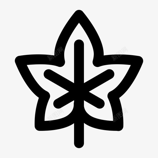 枫叶秋天季节图标svg_新图网 https://ixintu.com 季节 枫叶 秋天