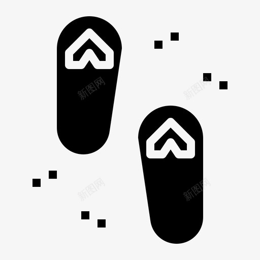凉鞋时尚人字拖图标svg_新图网 https://ixintu.com 人字拖 凉鞋 旅行实心 时尚 鞋类