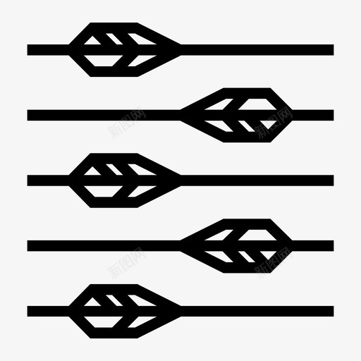 箭头图案射箭运动图标svg_新图网 https://ixintu.com 射箭 射箭项目v2 箭头图案 运动