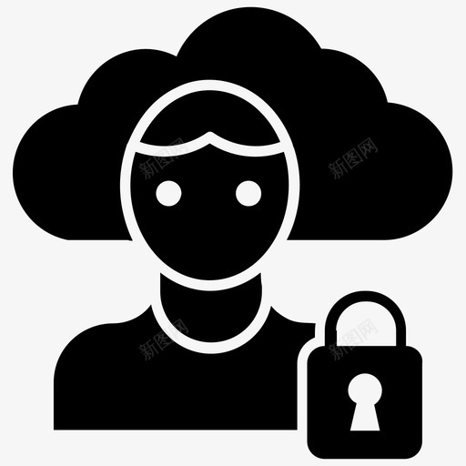 私有云云数据安全云外包图标svg_新图网 https://ixintu.com 云外包 云数据安全 云远程基础设施 企业云 数据科学字形图标 私有云