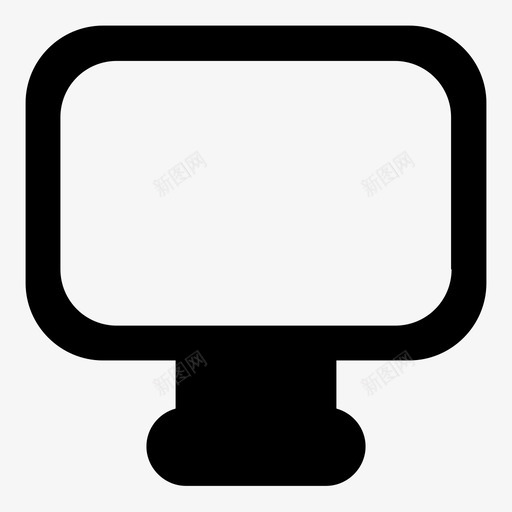 电脑显示器桌面屏幕图标svg_新图网 https://ixintu.com 屏幕 技术 桌面 电脑显示器