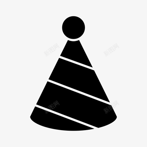 派对帽庆祝生日快乐图标svg_新图网 https://ixintu.com 庆祝 派对帽 生日快乐