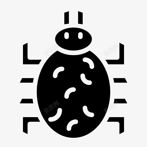 跳蚤虫子昆虫图标svg_新图网 https://ixintu.com 宠物固体 寄生虫 昆虫 虫子 跳蚤