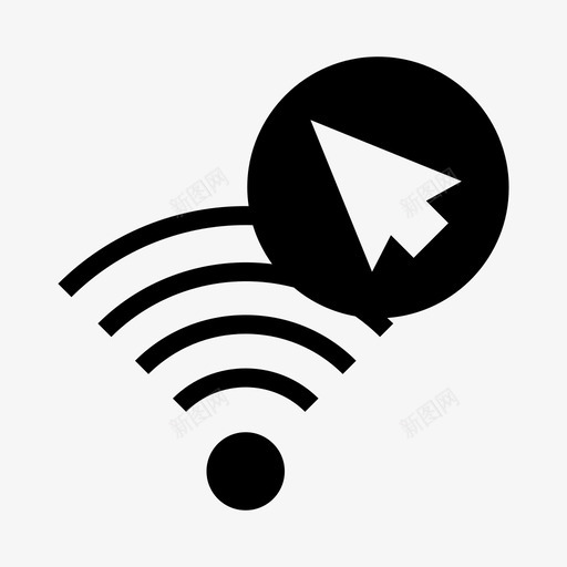 wifi光标指针信号图标svg_新图网 https://ixintu.com wifi光标 信号 指针 无线 网络共享