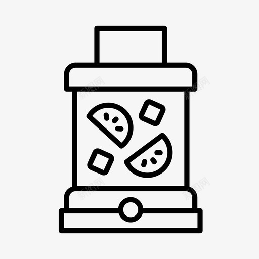 榨汁机电器食品图标svg_新图网 https://ixintu.com 厨房 榨汁机 电器 食品