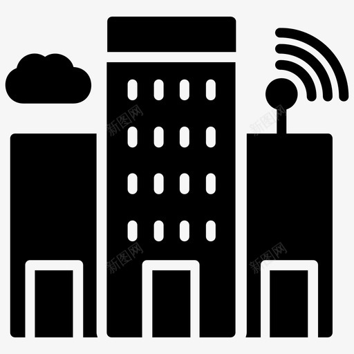 智能城市家庭互联网家庭网络图标svg_新图网 https://ixintu.com 互联网服务 人工智能字形图标 家庭互联网 家庭网络 智能住宅 智能城市