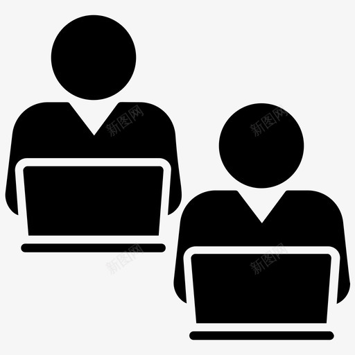 自由职业计算机用户互联网用户图标svg_新图网 https://ixintu.com 互联网用户 办公室工作 网络和通信字形图标 自由职业 计算机用户