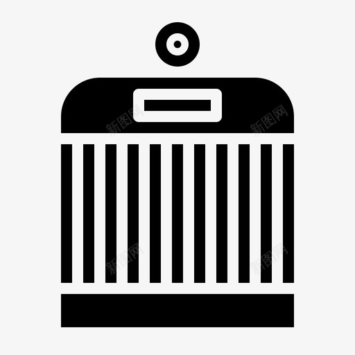 笼鸟门图标svg_新图网 https://ixintu.com 宠物 宠物实心 笼 门 鸟