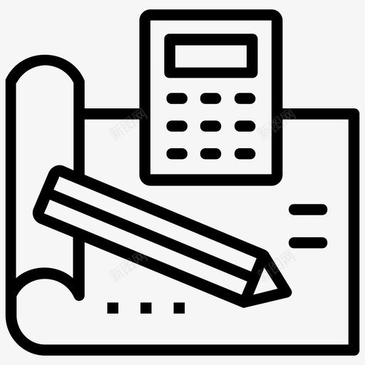 数学会计账户管理图标svg_新图网 https://ixintu.com 会计 会计行图标 数学 计算 记账 账户管理