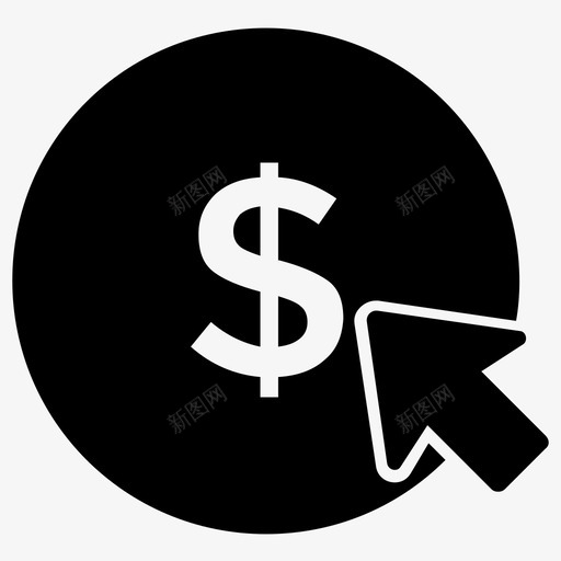 按点击付费按印象付费互联网广告图标svg_新图网 https://ixintu.com ppc 互联网广告 按印象付费 按点击付费 搜索引擎广告 数字营销字形图标