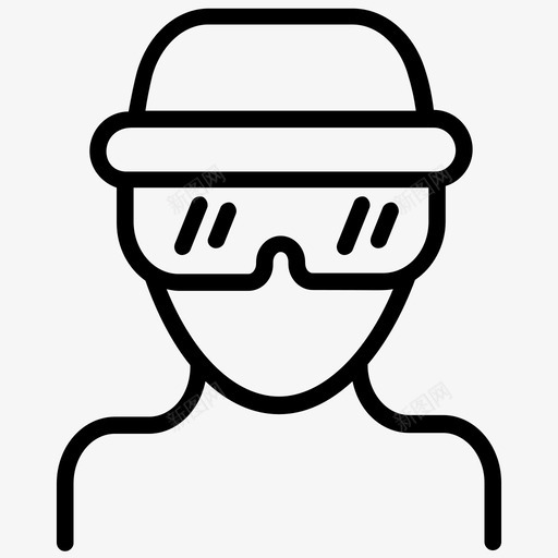 vr眼镜3d眼镜虚拟眼镜图标svg_新图网 https://ixintu.com 3d眼镜 vr眼镜 vr耳机 人工智能线图标 虚拟眼镜