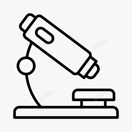显微镜医生健康图标svg_新图网 https://ixintu.com 健康 医学 医生 医院 显微镜