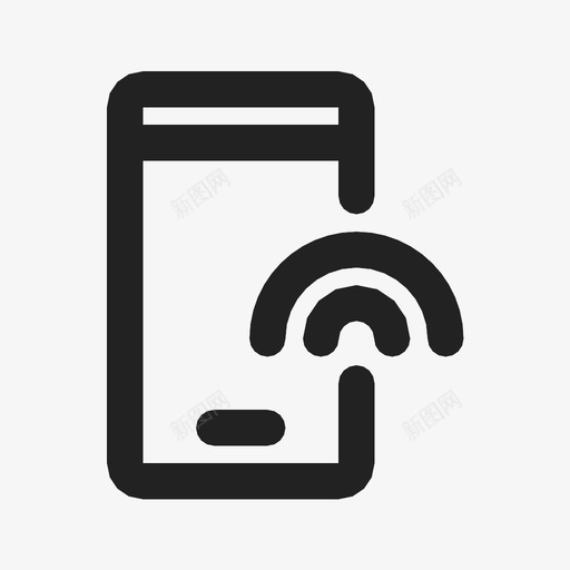 wifi移动网络图标svg_新图网 https://ixintu.com wifi 信号 智能手机 移动 网络