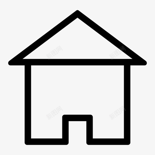 住宅建筑门图标svg_新图网 https://ixintu.com 住宅 建筑 技术计算机硬件 门