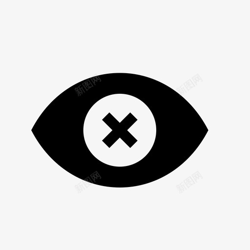 闭上眼睛隐藏不可见图标svg_新图网 https://ixintu.com 不可见 密码 闭上眼睛 隐藏