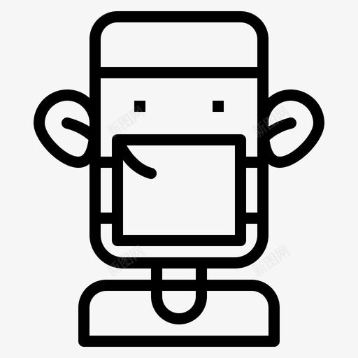 面膜保健防护图标svg_新图网 https://ixintu.com 保健 医院 防护 面膜