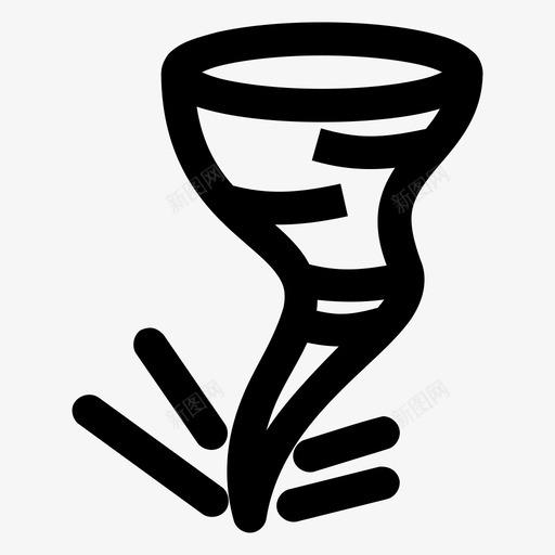 龙卷风旋风飓风图标svg_新图网 https://ixintu.com 台风 旋风 自然灾害 风暴 飓风 龙卷风