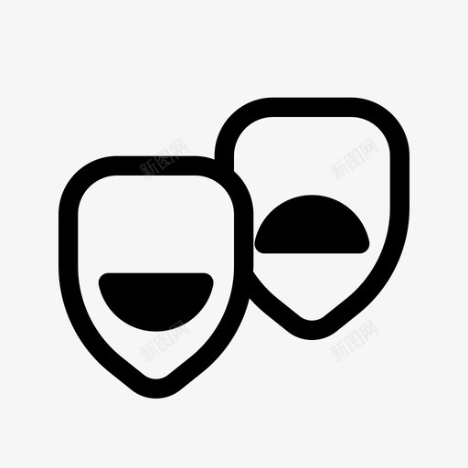 剧院表演演员图标svg_新图网 https://ixintu.com 剧院 基本图标集 戏剧 演员 舞台 表演