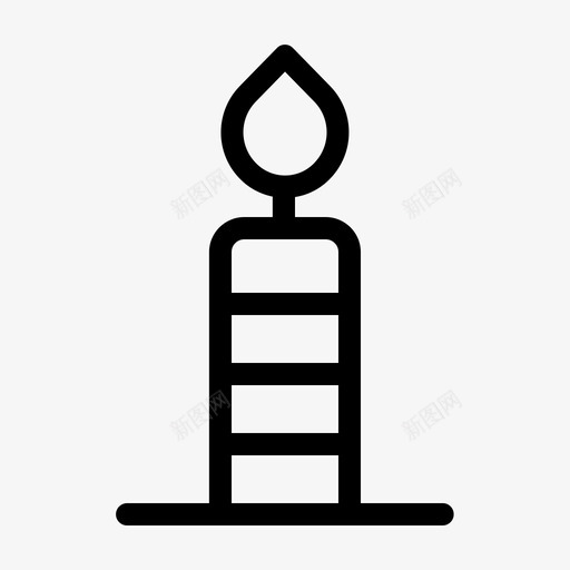蜡烛烛台灯图标svg_新图网 https://ixintu.com 灯 烛台 蜡烛
