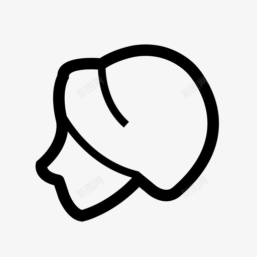 头发发型头图标svg_新图网 https://ixintu.com 假发 发型 头 头发 整形