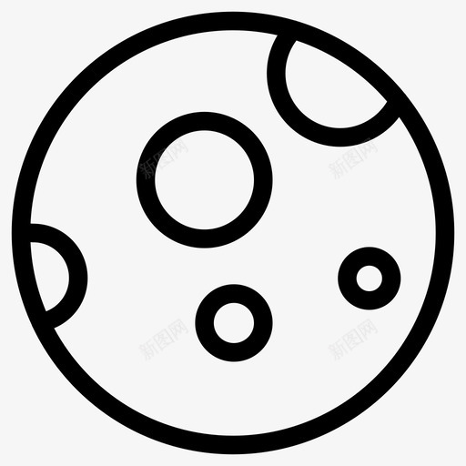 月亮科学图标svg_新图网 https://ixintu.com 月亮 科学
