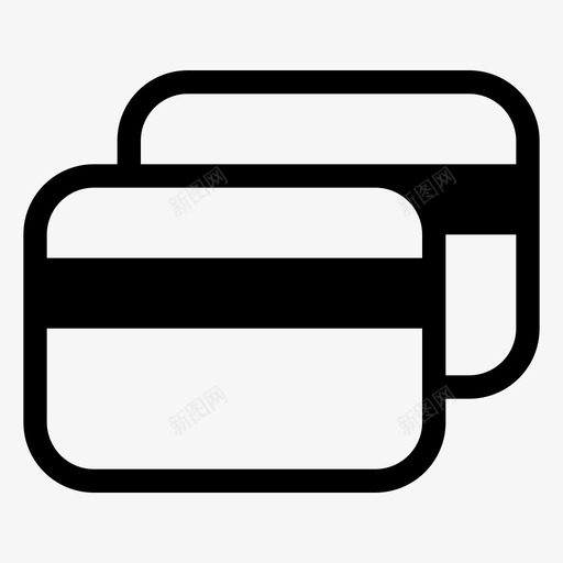 付款银行帐户信用卡图标svg_新图网 https://ixintu.com 付款 信用卡 基本图标集 银行帐户