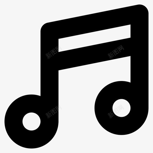 音乐音符旋律音乐符号图标svg_新图网 https://ixintu.com 声音 旋律 用户界面粗体图标 音乐符号 音乐键 音乐音符 音符