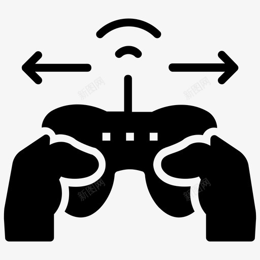 用户控制游戏板游戏机控制台图标svg_新图网 https://ixintu.com 游戏机控制台 游戏板 用户控制 社交媒体策略字形图标 遥控器