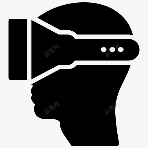 虚拟现实耳机头戴式显示器头戴式设备图标svg_新图网 https://ixintu.com 人工智能字形图标 头戴式显示器 头戴式设备 虚拟现实 虚拟现实耳机