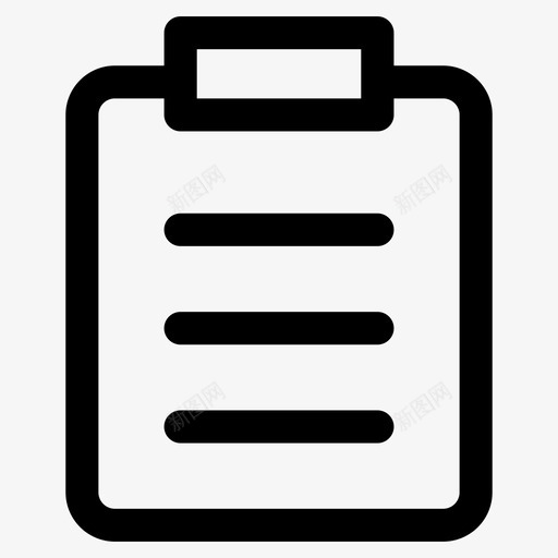 文档议程带有文档图标svg_新图网 https://ixintu.com 任务 列表 带有文档 文档 用户界面行图标的剪贴板 议程