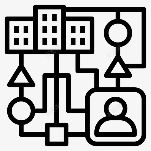组织多样性业务公司图标svg_新图网 https://ixintu.com 业务 公司 组织多样性 领导力和管理
