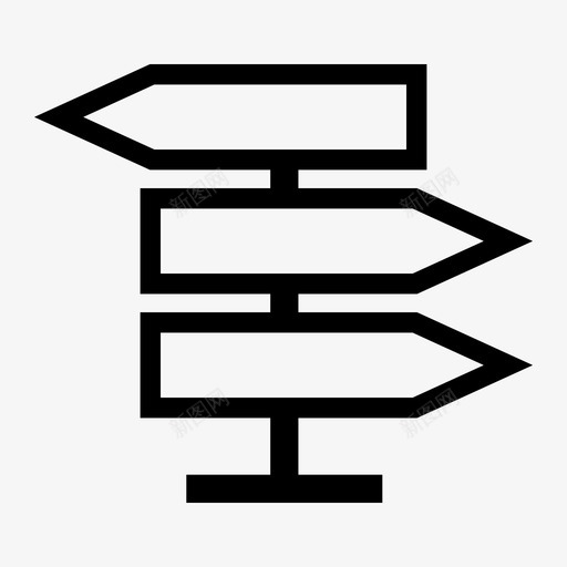 标志方向目标图标svg_新图网 https://ixintu.com 假日 方向 标志 标杆 目标 路标