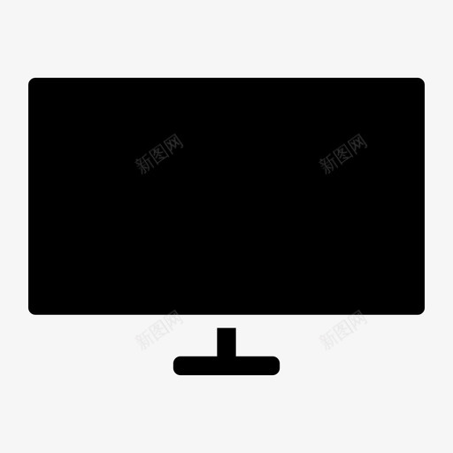 电视监视器节目图标svg_新图网 https://ixintu.com 用户界面图示符 电视 监视器 网页 节目 观看