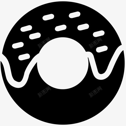 甜甜圈甜点食物图标svg_新图网 https://ixintu.com 圣诞节 甜点 甜甜 甜甜圈 食物