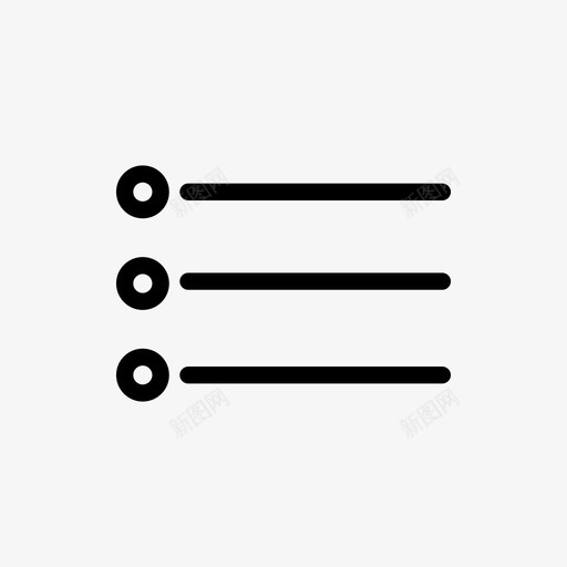 列表项目符号列表目录图标svg_新图网 https://ixintu.com ui基本图标大 列表 无序列表 目录 项目符号列表