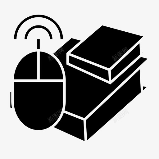 书鼠标指针图标svg_新图网 https://ixintu.com 书 学校 指针 鼠标