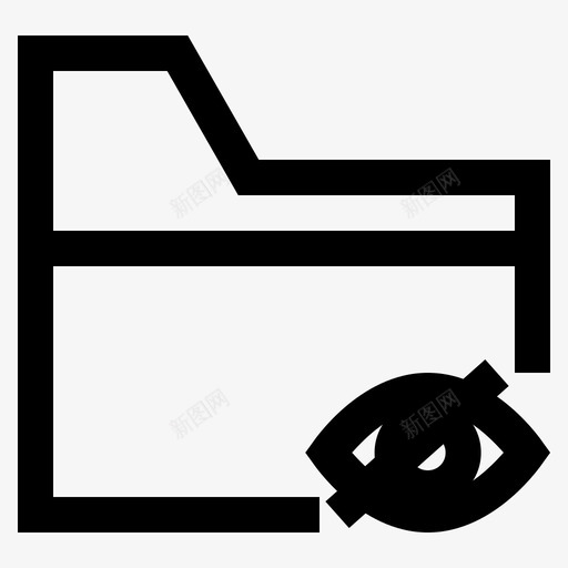 隐藏盲文件夹图标svg_新图网 https://ixintu.com 文件夹 用户体验 用户界面 盲 隐藏