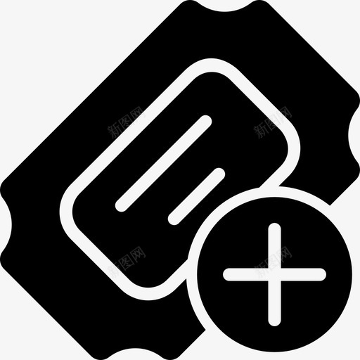 添加票证优惠券新的图标svg_新图网 https://ixintu.com 优惠券 客户支持 新的 添加票证